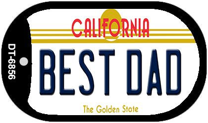 Best Dad California Novelty Metal Dog Tag Necklace DT-6856