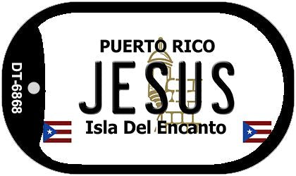 Jesus Puerto Rico Metal Novelty Dog Tag Necklace DT-6868
