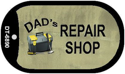 Dads Repair Shop Novelty Metal Dog Tag Necklace DT-6890