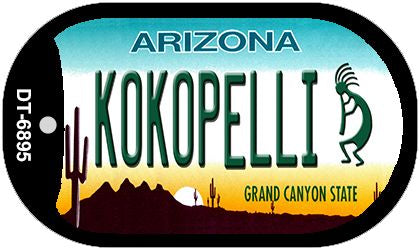 Arizona Kokopelli Novelty Metal Dog Tag Necklace DT-6895