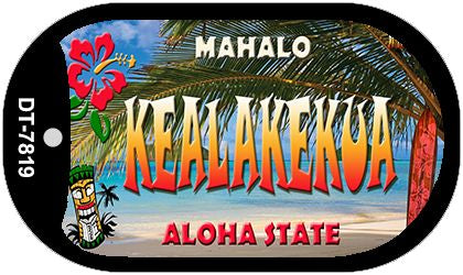 Kealakekue Tiki Novelty Metal Dog Tag Necklace DT-7819