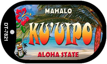 Ku'uipo Tiki Novelty Metal Dog Tag Necklace DT-7821