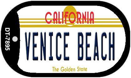 Venice Beach California Novelty Metal Dog Tag Necklace DT-7895