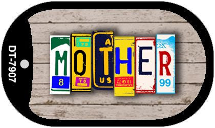 Mother Plate Art Novelty Metal Dog Tag Necklace DT-7907