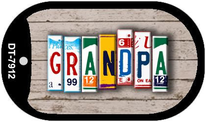 Grandpa Plate Art Novelty Metal Dog Tag Necklace DT-7912