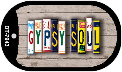 Gypsy Soul Plate Art Novelty Metal Dog Tag Necklace DT-7943