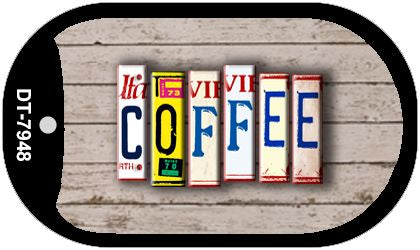 Coffee Plate Art Novelty Metal Dog Tag Necklace DT-7948