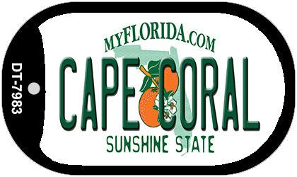 Cape Coral Florida Novelty Metal Dog Tag Necklace DT-7983