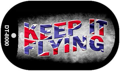 Keep It Flying Gray Novelty Metal Dog Tag Necklace DT-8000