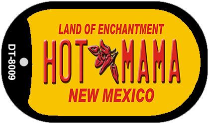 Hot Mama Yellow New Mexico Novelty Metal Dog Tag Necklace DT-8009
