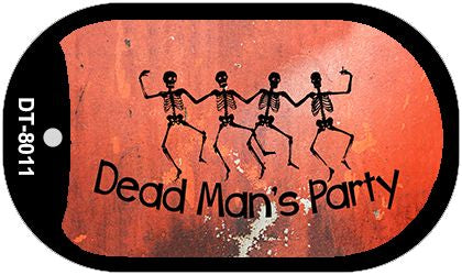 Dead Mans Party Novelty Metal Dog Tag Necklace DT-8011
