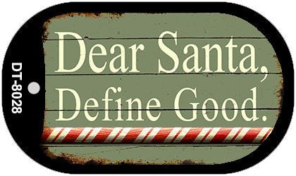 Define Good Novelty Metal Dog Tag Necklace DT-8028