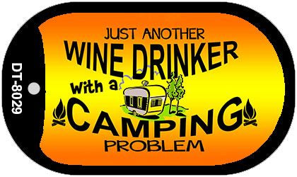 Just Another Wine Drinker Novelty Metal Dog Tag Necklace DT-8029