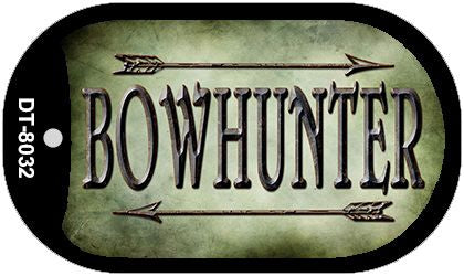 Bowhunter Novelty Metal Dog Tag Necklace DT-8032