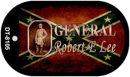 General Robert E Lee Novelty Metal Dog Tag Necklace DT-8105