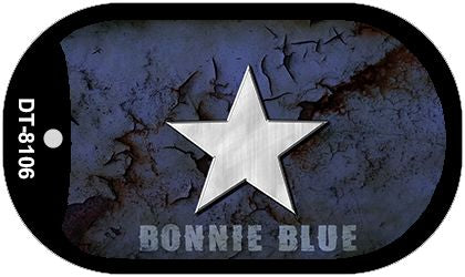 Bonnie Blue Star Novelty Metal Dog Tag Necklace DT-8106