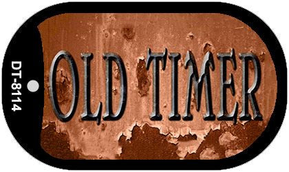 Old Timer Novelty Metal Dog Tag Necklace DT-8114