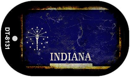 Indiana Rusty Blank Novelty Metal Dog Tag Necklace DT-8131