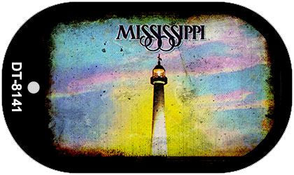 Mississippi Rusty Blank Novelty Metal Dog Tag Necklace DT-8141