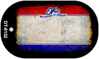Ohio Rusty Blank Novelty Metal Dog Tag Necklace DT-8152