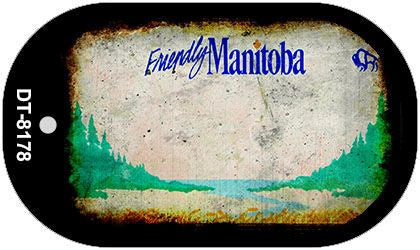Manitoba Rusty Blank Novelty Metal Dog Tag Necklace DT-8178