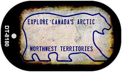 Northwest Territory Rusty Blank Novelty Metal Dog Tag Necklace DT-8180