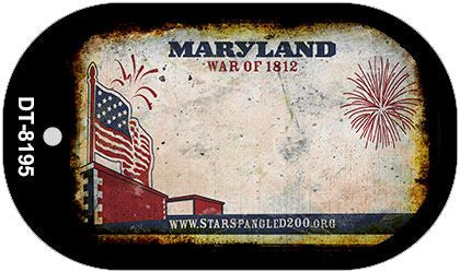 Maryland Rusty Blank Novelty Metal Dog Tag Necklace DT-8195