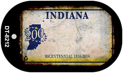 Indiana Rusty Blank Novelty Metal Dog Tag Necklace DT-8212