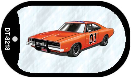General Lee Charger Novelty Metal Dog Tag Necklace DT-8218