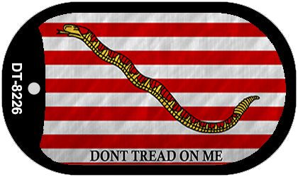 Dont Tread On Me Culpeper Novelty Metal Dog Tag Necklace DT-8226