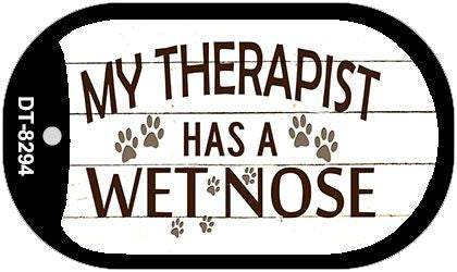 My Therapist Novelty Metal Dog Tag Necklace DT-8294