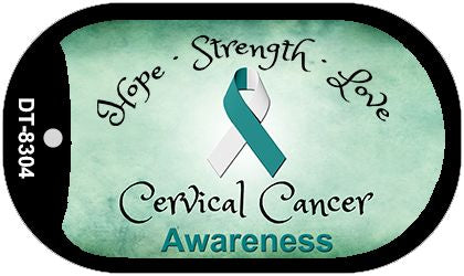 Cervical Cancer Novelty Metal Dog Tag Necklace DT-8304