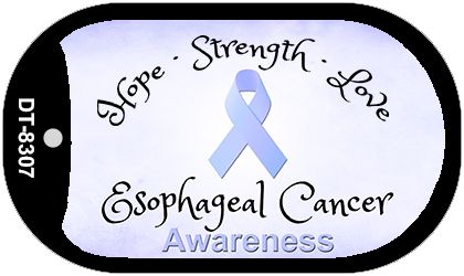 Esophageal Cancer Novelty Metal Dog Tag Necklace DT-8307
