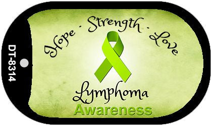 Lymphoma Cancer Novelty Metal Dog Tag Necklace DT-8314