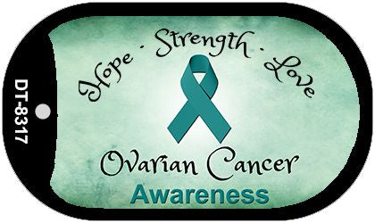 Ovarian Cancer Novelty Metal Dog Tag Necklace DT-8317