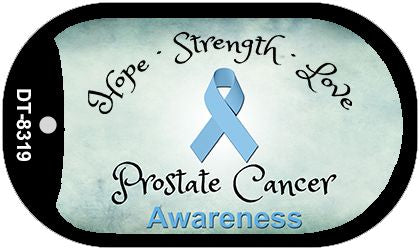 Prostate Cancer Novelty Metal Dog Tag Necklace DT-8319