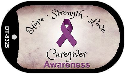 Honor Caregivers Novelty Metal Dog Tag Necklace DT-8325