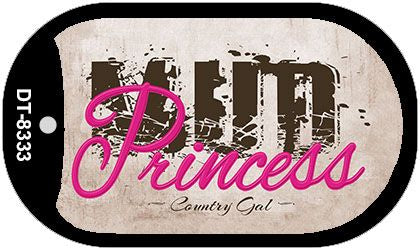 Mud Princess Novelty Metal Dog Tag Necklace DT-8333