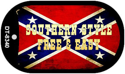 Free And Sassy Novelty Metal Dog Tag Necklace DT-8340