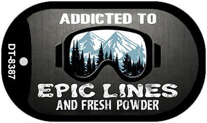 Epic Lines Novelty Metal Dog Tag Necklace DT-8387