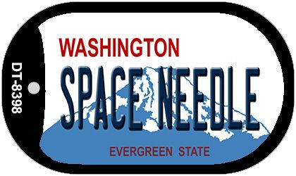 Space Needle Washington Novelty Metal Dog Tag Necklace DT-8398