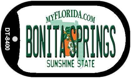 Bonita Springs Florida Novelty Metal Dog Tag Necklace DT-8400