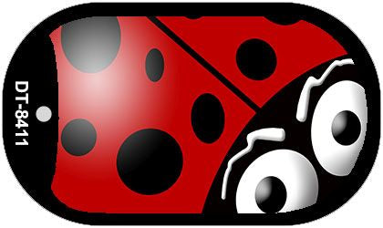 Lady Bug Novelty Metal Dog Tag Necklace DT-8411