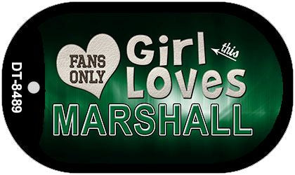 This Girl Loves Her Marshall Novelty Metal Dog Tag Necklace DT-8489