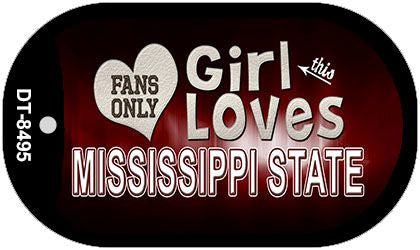 This Girl Loves Her Mississippi State Novelty Metal Dog Tag Necklace DT-8495