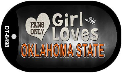 This Girl Loves Her Oklahoma State Novelty Metal Dog Tag Necklace DT-8498