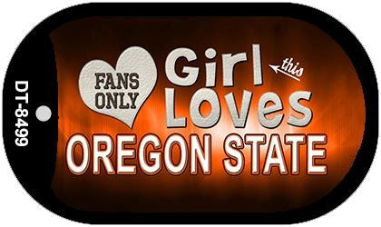 This Girl Loves Her Oregon State Novelty Metal Dog Tag Necklace DT-8499