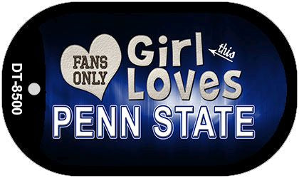 This Girl Loves Her Penn State Novelty Metal Dog Tag Necklace DT-8500