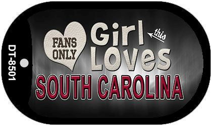 This Girl Loves Her South Carolina Novelty Metal Dog Tag Necklace DT-8501