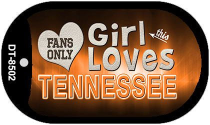 This Girl Loves Her Tennessee Novelty Metal Dog Tag Necklace DT-8502